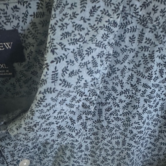 J. Crew Blue and White Patterned Casual Shirt - Picture 9 of 11